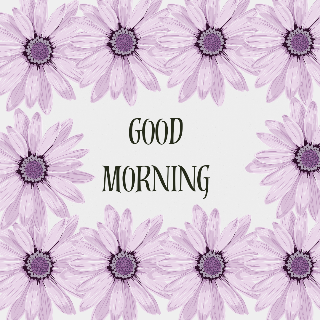 Good morning images with flowers 